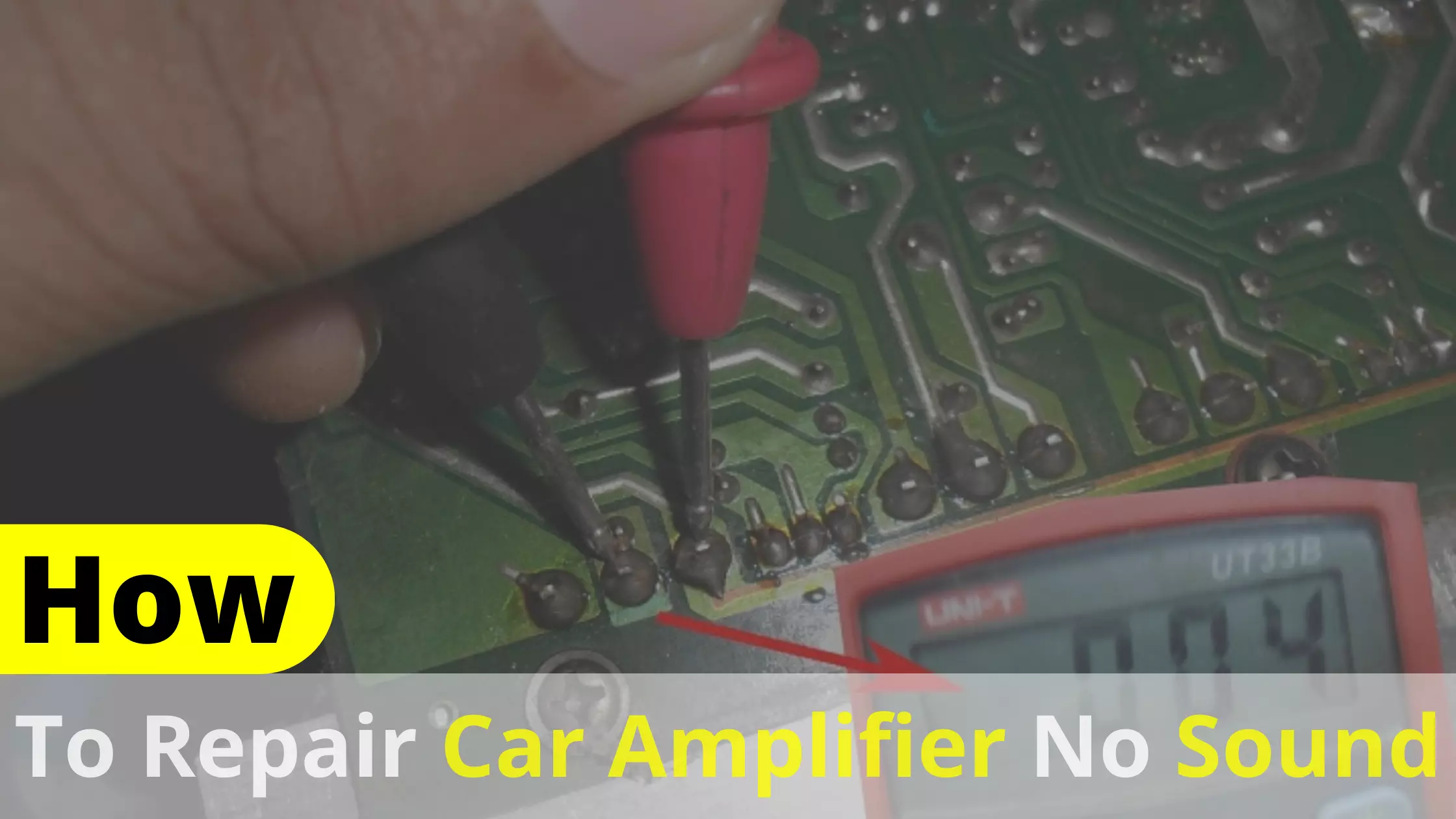 How To Repair Car Amplifier No Sound?